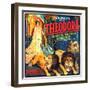 THEODORA (aka TEODORA; aka THEODORA, THE SLAVE PRINCESS), Rita Jolivet on 6-sheet poster art, 1919.-null-Framed Art Print