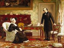 Queen Victoria Interviewing Disraeli at Osborne House-Theodore Blake Wirgman-Giclee Print