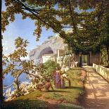 View of Capri-Theodore Caruelle D' Aligny-Framed Stretched Canvas