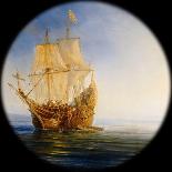 Spanish Galleon Taken by the Pirate Pierre Le Grand Near the Coast of Hispaniola, in 1643-Théodore Gudin-Giclee Print