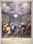 Crowding to the Pit, Plate 1 from Theatrical Pleasures, Pub. Thos. Mclean, London, 1821-Theodore Lane-Giclee Print