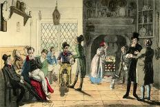 Crowding to the Pit, Plate 1 from Theatrical Pleasures, Pub. Thos. Mclean, London, 1821-Theodore Lane-Giclee Print