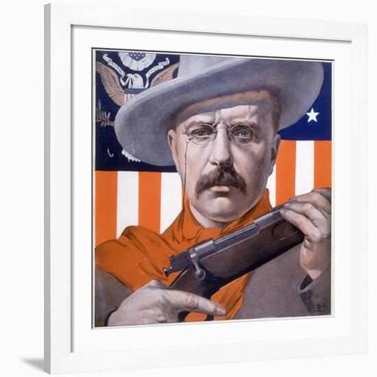 Theodore Roosevelt 26th American President: a Satirical View-Rene Lelong-Framed Photographic Print