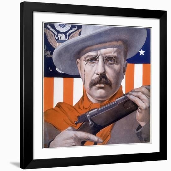 Theodore Roosevelt 26th American President: a Satirical View-Rene Lelong-Framed Photographic Print