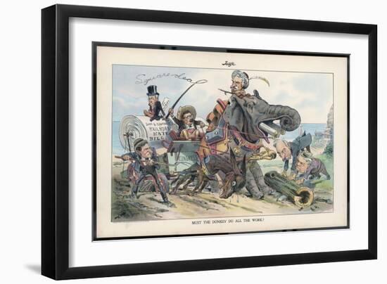 Theodore Roosevelt, 26th American President, and the Railroad Bill-Eugene Zimmerman-Framed Art Print