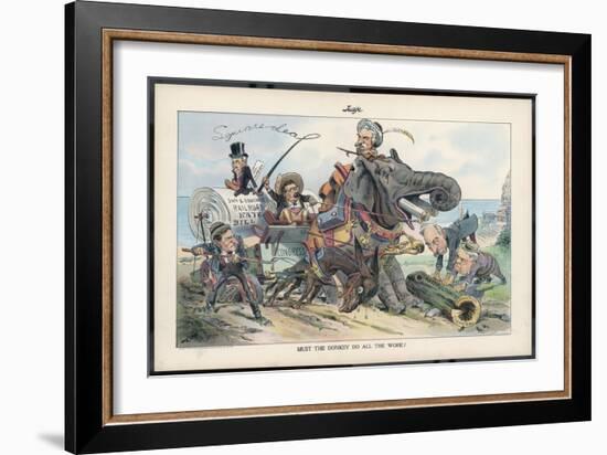 Theodore Roosevelt, 26th American President, and the Railroad Bill-Eugene Zimmerman-Framed Art Print