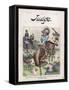 Theodore Roosevelt 26th American President Depicted as a Rough Rider-Flohri-Framed Stretched Canvas