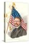 Theodore Roosevelt and Flag-null-Stretched Canvas