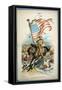 Theodore Roosevelt Caricature-David J. Frent-Framed Stretched Canvas