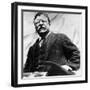 Theodore Roosevelt, Delivering a Campaign Speech, 1900's-null-Framed Photo