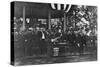 Theodore Roosevelt Hands Out Diploma Photograph - Annapolis, MD-Lantern Press-Stretched Canvas