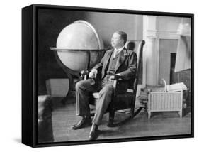 Theodore Roosevelt in Rocking Chair Photograph - Washington, DC-Lantern Press-Framed Stretched Canvas