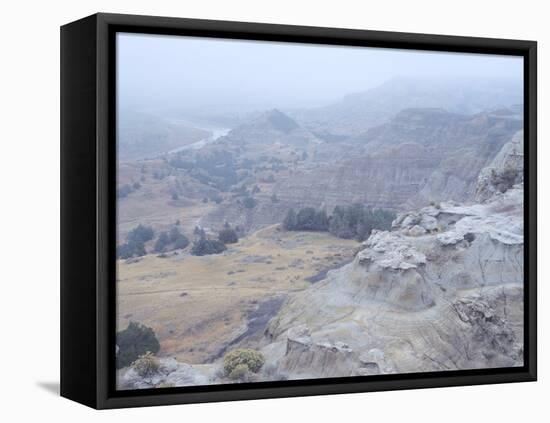 Theodore Roosevelt National Park-Gordon Semmens-Framed Stretched Canvas