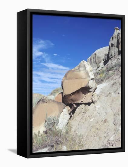 Theodore Roosevelt National Park-Gordon Semmens-Framed Stretched Canvas