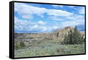 Theodore Roosevelt National Park-Gordon Semmens-Framed Stretched Canvas