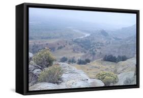 Theodore Roosevelt National Park-Gordon Semmens-Framed Stretched Canvas