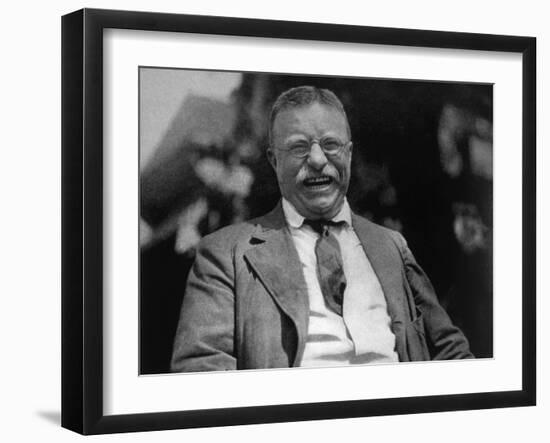 Theodore Roosevelt, Photo by Charles Duprez 1912-null-Framed Art Print