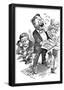 Theodore Roosevelt (Political Cartoon) Art Poster Print-null-Framed Poster