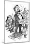 Theodore Roosevelt (Political Cartoon) Art Poster Print-null-Mounted Poster