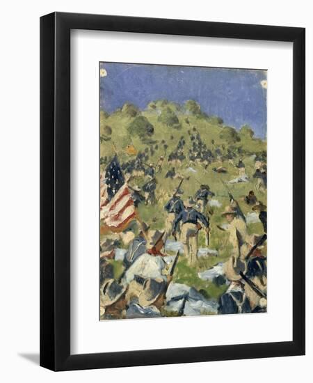 Theodore Roosevelt Taking the Saint-Juan Heights, 1898-Vasilij Vereshchagin-Framed Giclee Print