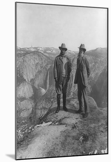 Theodore Roosevelt with John Muir Archival Photo Poster Print-null-Mounted Poster