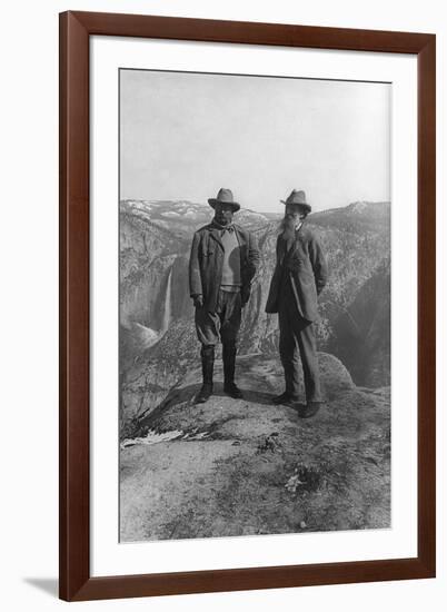 Theodore Roosevelt with John Muir-null-Framed Photo