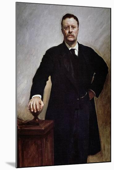 Theodore Roosevelt-John Singer Sargent-Mounted Giclee Print