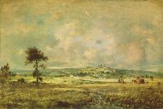 Farm in the Landes, 1844-67 (Oil on Canvas)-Theodore Rousseau-Giclee Print