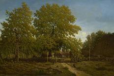 The Pond Near the Road, Farm in Le Berry, C.1845-48-Theodore Rousseau-Giclee Print