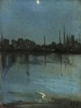 Battersea and the Thames from Chelsea, C.1890-Theodore Roussel-Framed Stretched Canvas