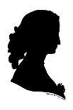 Marie Antoinette in Silhouette-Theodore Tharp-Framed Stretched Canvas