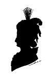 Empress Eugenie in Silhouette-Theodore Tharp-Giclee Print