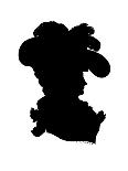 Empress Eugenie in Silhouette-Theodore Tharp-Stretched Canvas