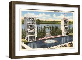 Theodore Wirth Pool, Minneapolis, Minnesota-null-Framed Art Print