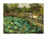 Garden of the Potter Hotel-Theodore Wores-Art Print