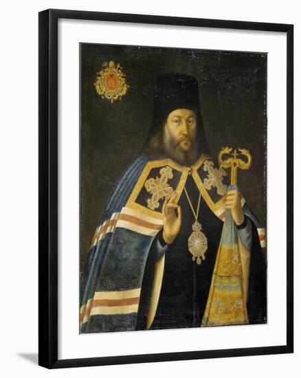 Theodosius Yankovsky, Archbishop of St. Petersburg and Prior of Alexander Nevsky Monastery, 1770s-Alexei Petrovich Antropov-Framed Giclee Print