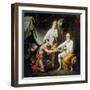 Theodosy Boretsky Gives Ratmir's Sword to Miroslav, C1808-null-Framed Giclee Print