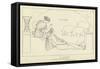 Theogony-John Flaxman-Framed Stretched Canvas