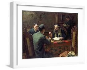 Theological Debate, 1888-Eduard Frankfort-Framed Giclee Print