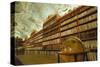 Theological library, Strahov Abbey, Prague, Central Bohemia, Czech Republic-null-Stretched Canvas