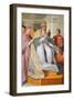 Theological Virtues, with Gregory IX Depicted as Julius Ii, 16Th Century (Fresco)-Raphael (1483-1520)-Framed Giclee Print