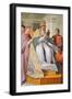 Theological Virtues, with Gregory IX Depicted as Julius Ii, 16Th Century (Fresco)-Raphael (1483-1520)-Framed Giclee Print