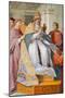 Theological Virtues, with Gregory IX Depicted as Julius Ii, 16Th Century (Fresco)-Raphael (1483-1520)-Mounted Giclee Print