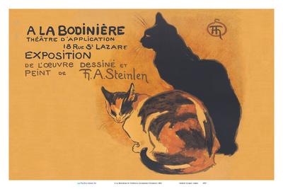 A La Bodiniere - Works, Drawings, Paintings of T. A. Steinlen