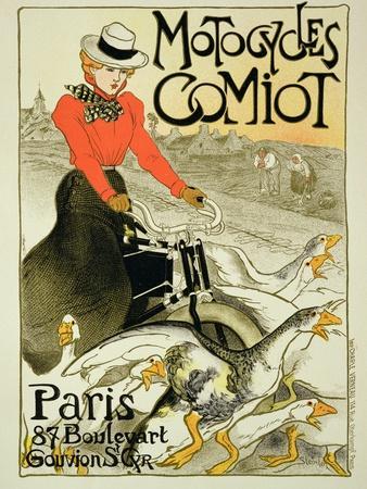 Reproduction of a Poster Advertising Comiot Motorcycles, 1899