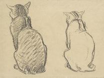 Two Studies of a Cat-Theophile Alexandre Steinlen-Giclee Print