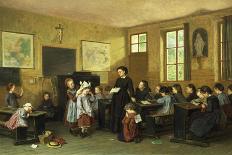 The Naughty School Children-Theophile Emmanuel Duverger-Giclee Print