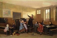 The Naughty School Children-Theophile Emmanuel Duverger-Giclee Print