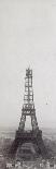 La construction de la Tour Eiffel vue de l'une des tours du palais du Trocadéro-Théophile Féau-Framed Premium Giclee Print
