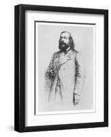 Théophile Gautier, 1864-Paul Adolphe Rajon-Framed Giclee Print